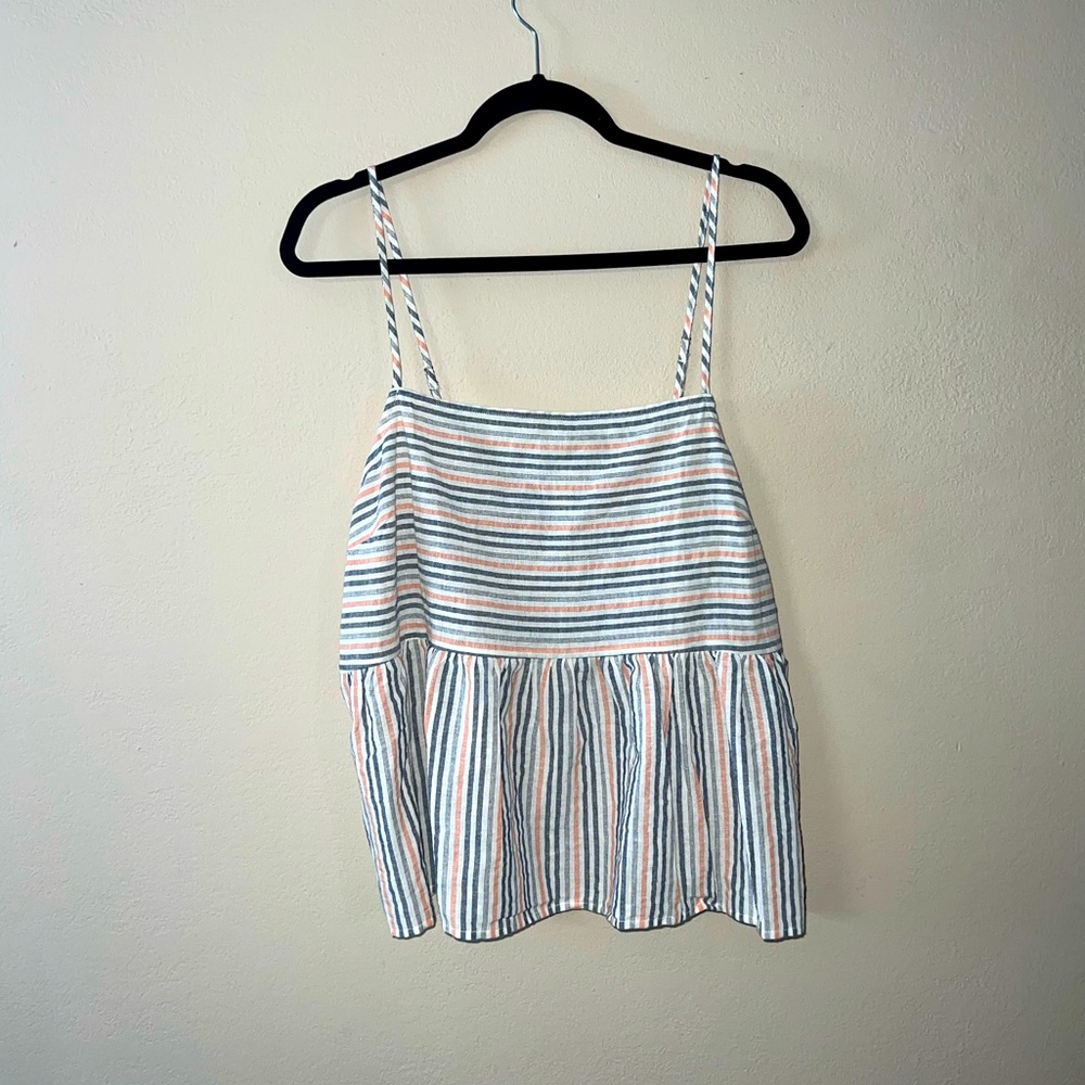 a.n.a., size XL, linen crop/tank top